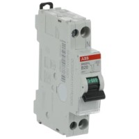 Intrerupator automat 20A 1P+N curba B 4.5kA SN201-L - vedere laterala