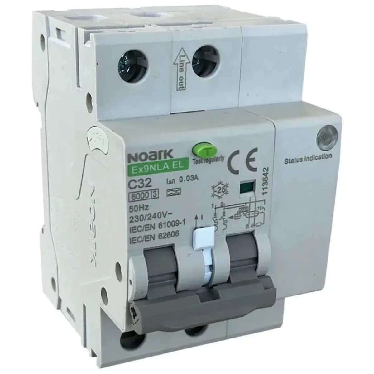 Detector arc electric AFDD 16A 2P, curba C, 30mA, 6kA, tip A
