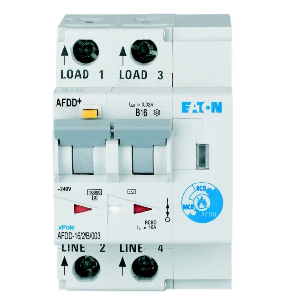 Detector arc electric AFDD 16A 2P curba B 30mA 10kA, Eaton