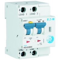 Detector arc electric AFDD 20A 2P curba B 30mA 10kA, Eaton - ambalaj