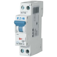 Intrerupator automat 20A 1P+N curba C 4.5kA - Eaton HLN - vedere laterala
