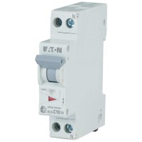 Intrerupator automat 10A 1P+N curba C 4.5kA - Eaton HLN - vedere laterala