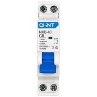 Intrerupator automat 6A 1P+N curba C 4.5kA, 1 modul - Chint - detaliu