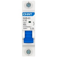 Intrerupator automat 16A 1P curba C 6kA, Chint - detaliu