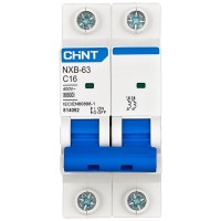 Intrerupator automat 16A 2P curba C 6kA Chint - detaliu