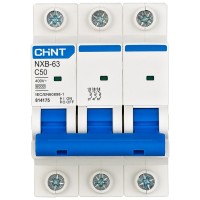 Intrerupator automat 50A 3P curba C 6kA, trifazat MCB - detaliu