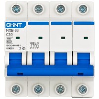 Intrerupator automat 50A 4P curba C 6kA - Chint - vedere laterala
