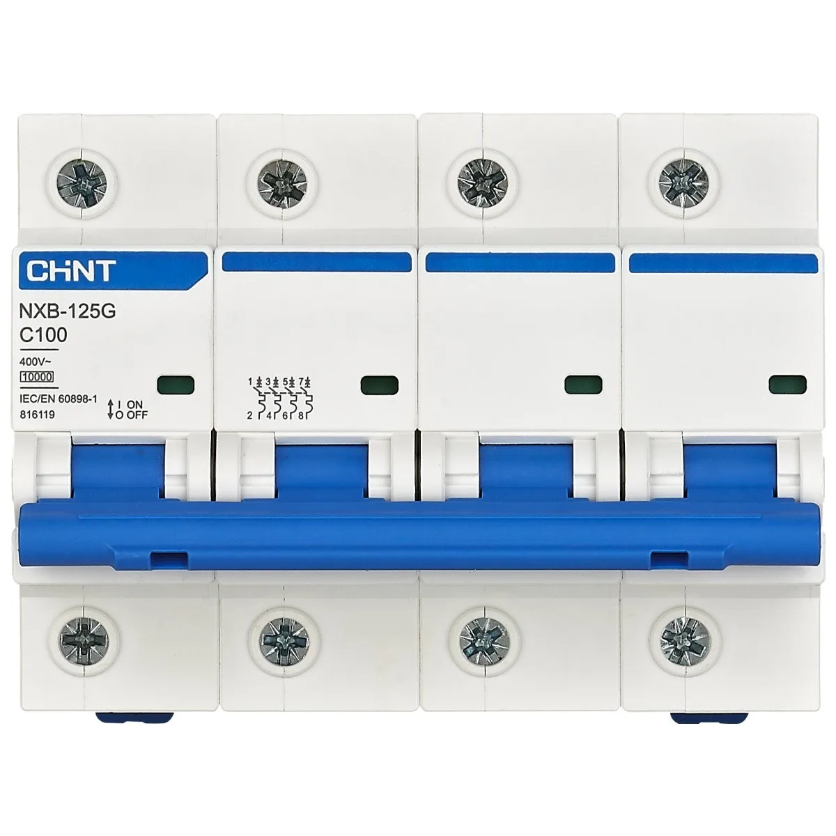 Intrerupator automat 100A 4P curba C 10kA, Chint