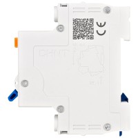 Intrerupator diferential RCBO 16A 1P+N curba C 30mA tip AC, Chint - vedere laterala
