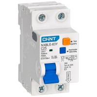 Intrerupator diferential RCBO 25A 1P+N curba C 30mA tip AC Chint