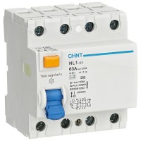 Intrerupator diferential RCCB 25A 4P 30mA 6kA tip AC Chint