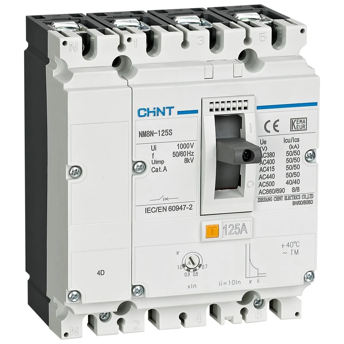 Intrerupator automat USOL 125A 3P 36kA, trifazat - Chint