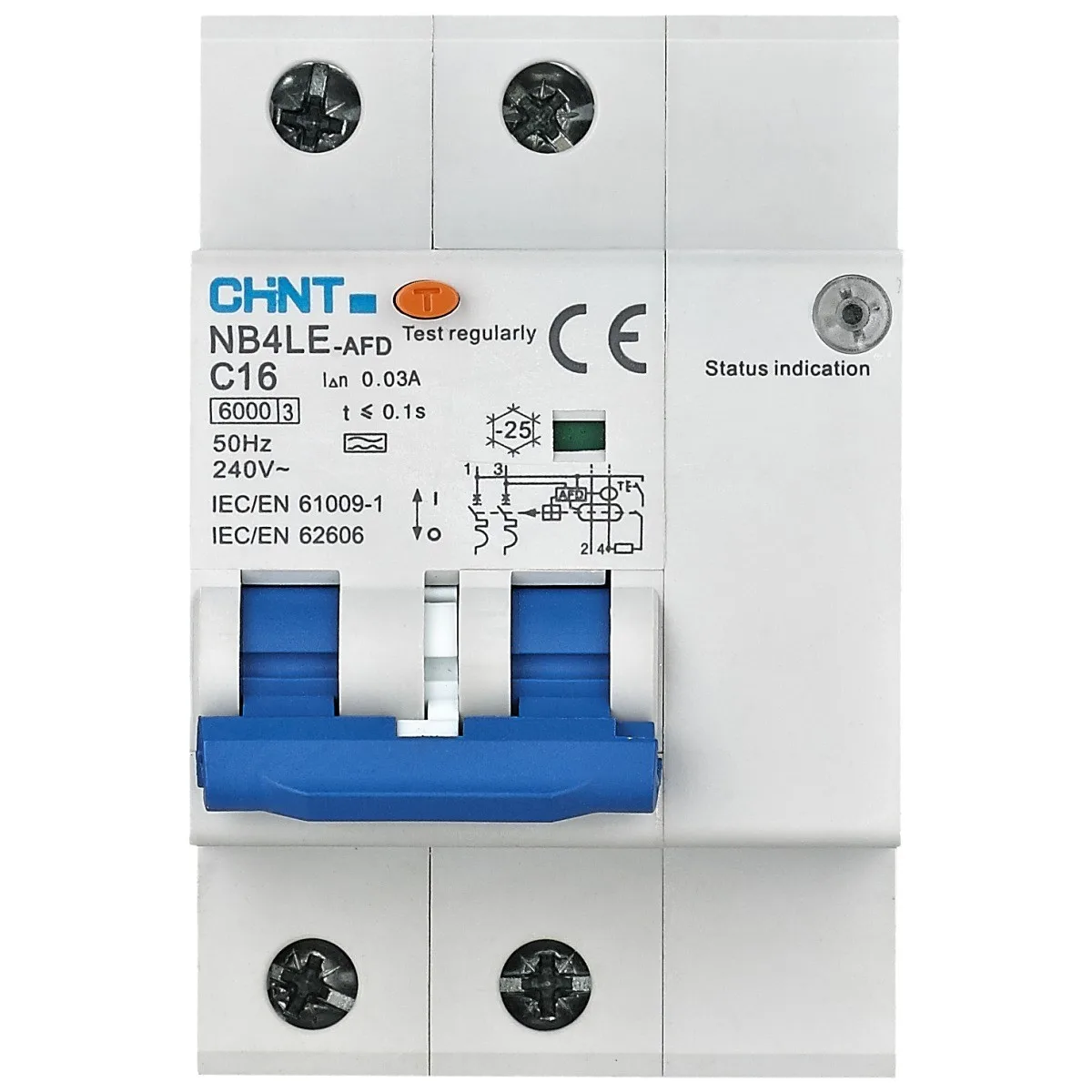 Detector arc electric AFDD 32A 2P 30mA 6kA curba B, tip A Chint