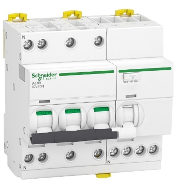Intrerupator diferential RCBO 16A 3P+N curba C 30mA 6kA tip A