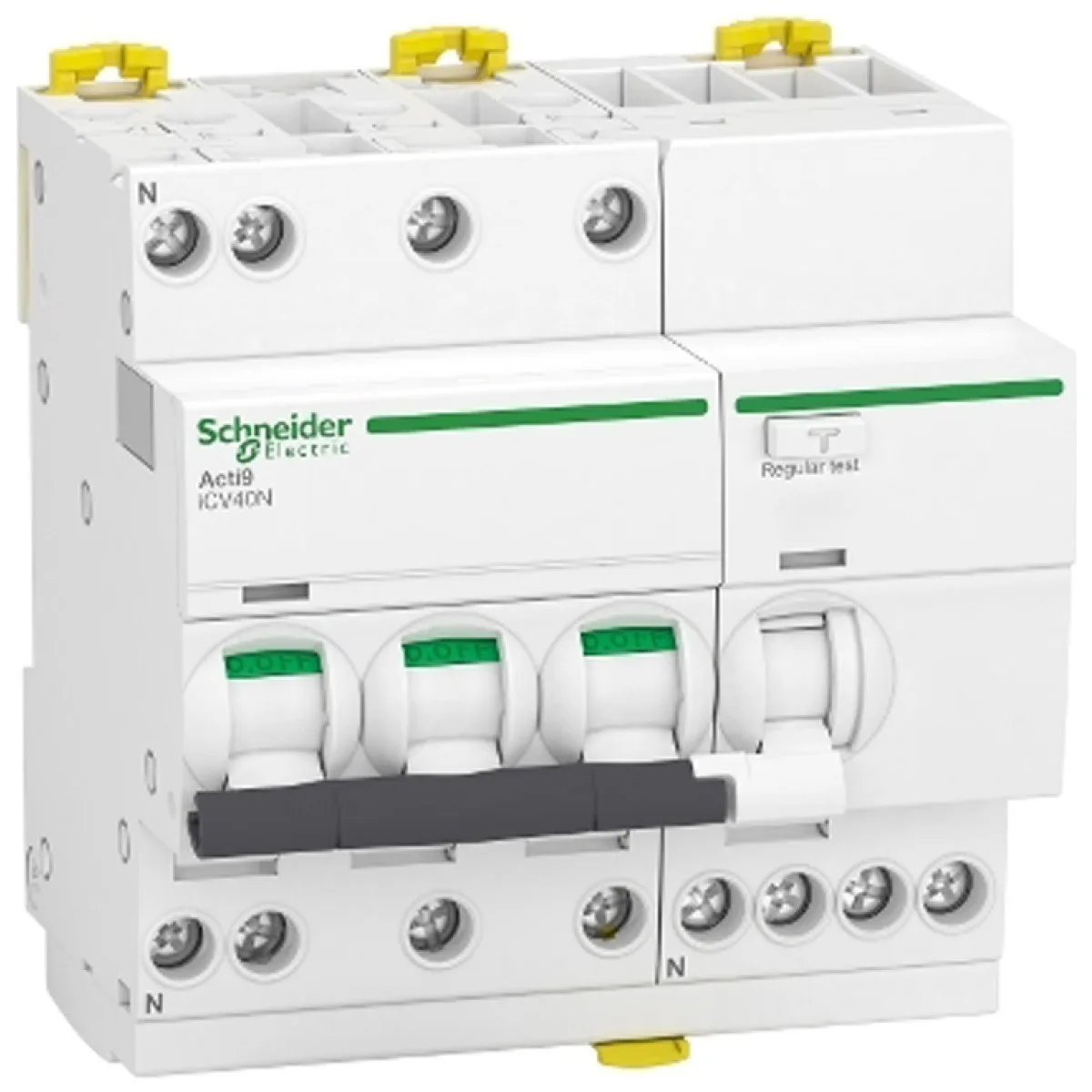 Intrerupator diferential RCBO 16A 3P+N curba C 30mA 6kA tip A
