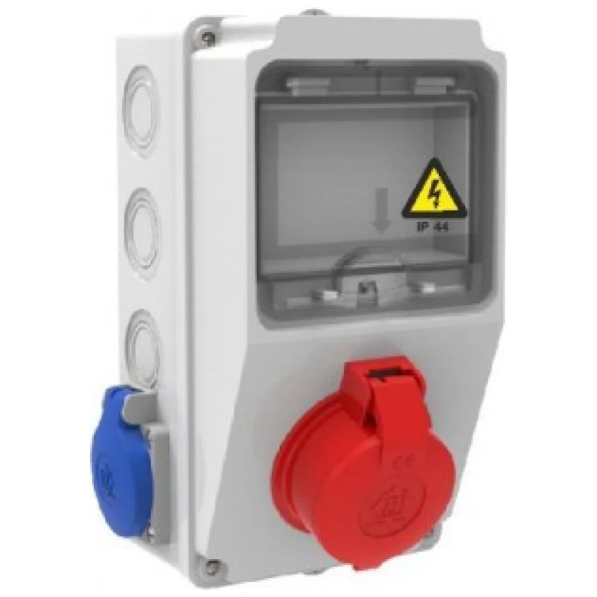 Tablou santier echipat 3x priza 25A 380V + 1x 16A 220V IP44