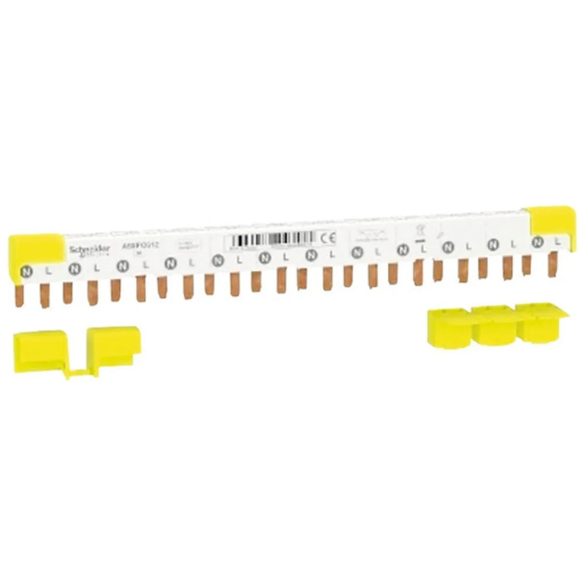 Bara Pieptene 1P+N 80A 12 Module – Schneider, distributie sina DIN