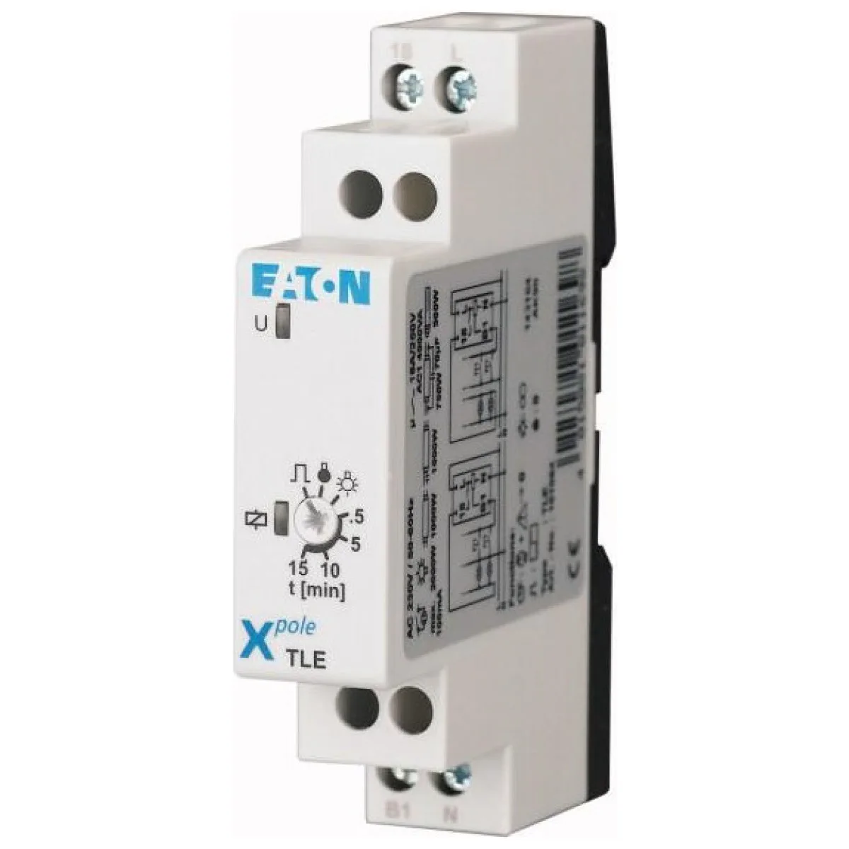 Automat de scara electronic 16A, releu de timp pe sina DIN