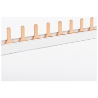 Bara conexiune tip PIN monopolara Eaton 16A, 1 modul, gri - vedere laterala