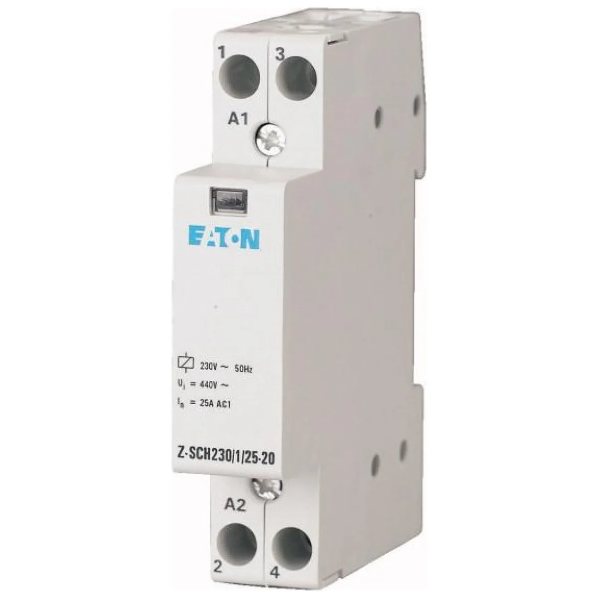 Contactor Modular 25A 230V 2P 2ND, comanda pe sina DIN
