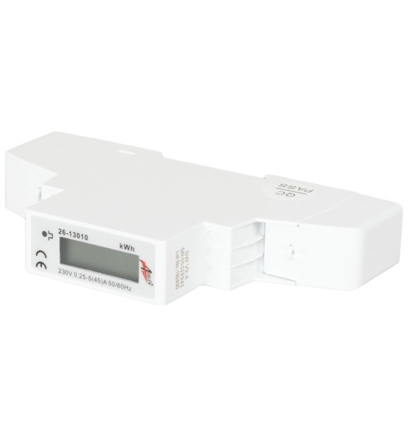 Contor electric digital monofazat 45A, 1 modul, montaj sina DIN