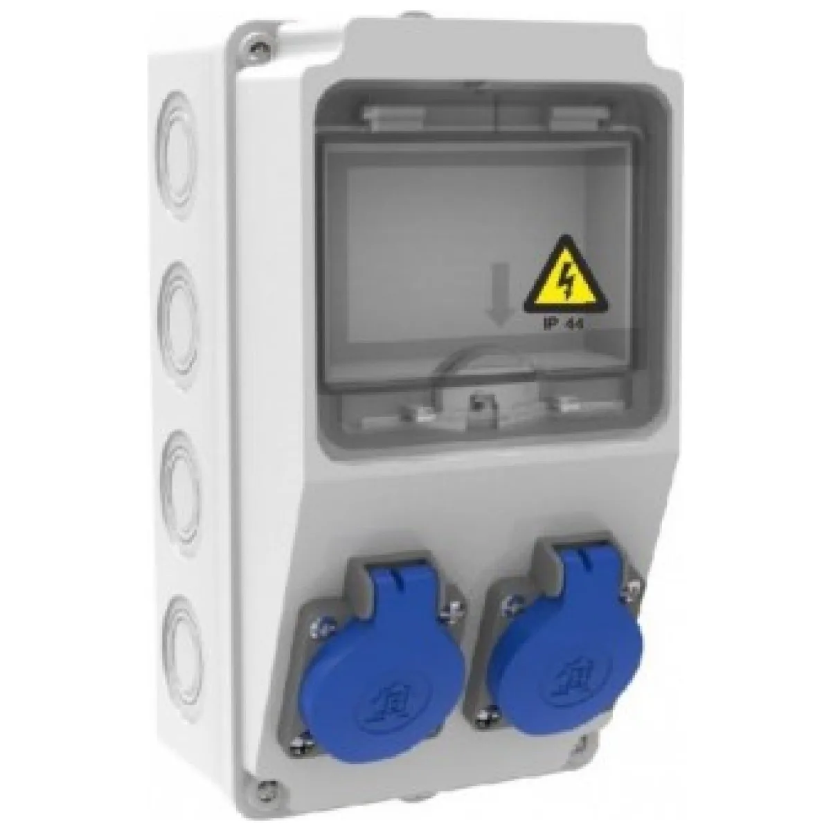 Tablou Sigurante 2P 1x16A 220V IP44 santier, montaj aparent