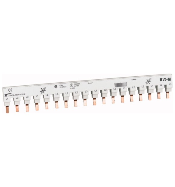 Bara Pin Tripolara 16A 1 Modul Eaton, Conexiune 3P pe Sina DIN