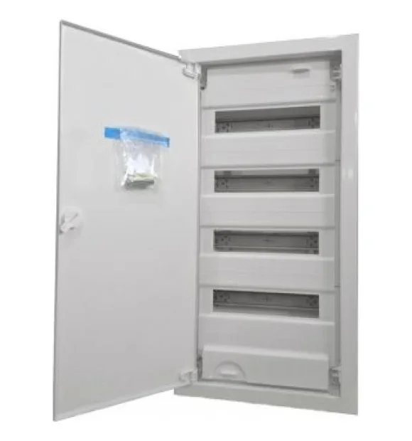 Tablou electric ingropat 36 module, 3 randuri, usa metalica plata IP30