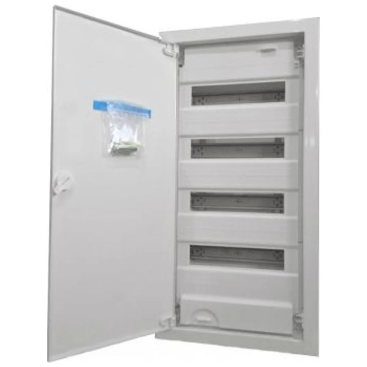 Tablou electric ingropat 36 module, 3 randuri, usa metalica plata IP30