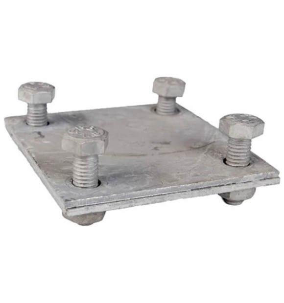 Piesa Legatura Cruce Platbanda-Platbanda 40 mm, Otel Zincat Impamantare