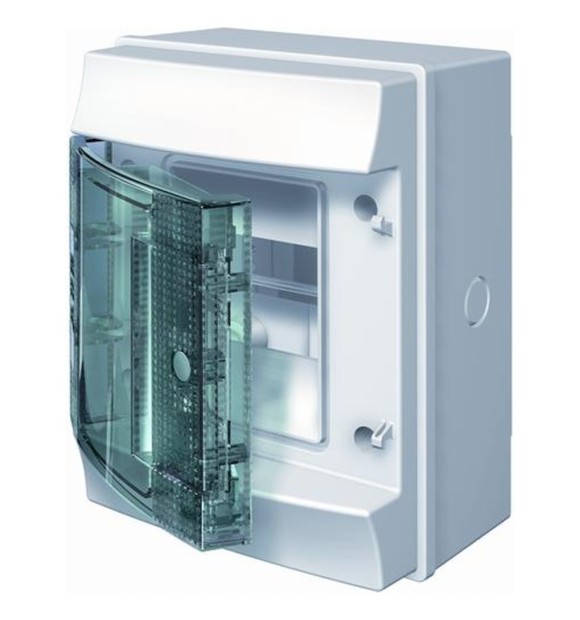 Tablou Electric ABB 4 Module IP65 Plastic, Usa Transparenta, Aparent