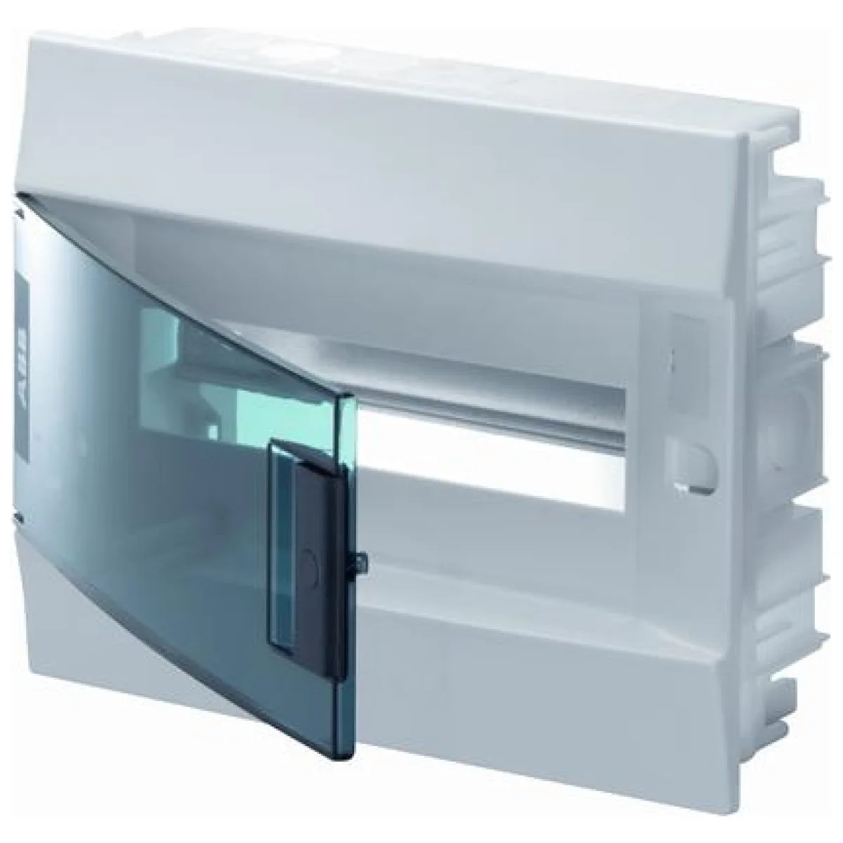 Tablou electric 12 module ABB, IP41, usa transparenta, montaj aparent/ingropat