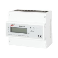 Contor trifazat digital pe sina DIN 3x100A, afisaj 4 module