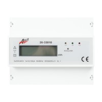 Contor trifazat digital pe sina DIN 3x100A, afisaj 4 module - detaliu