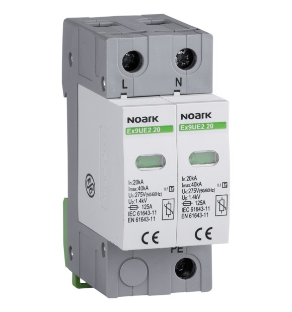 Descarcator supratensiuni Tip 2, 2P, 20kA, 275V AC, IP20 - Noark