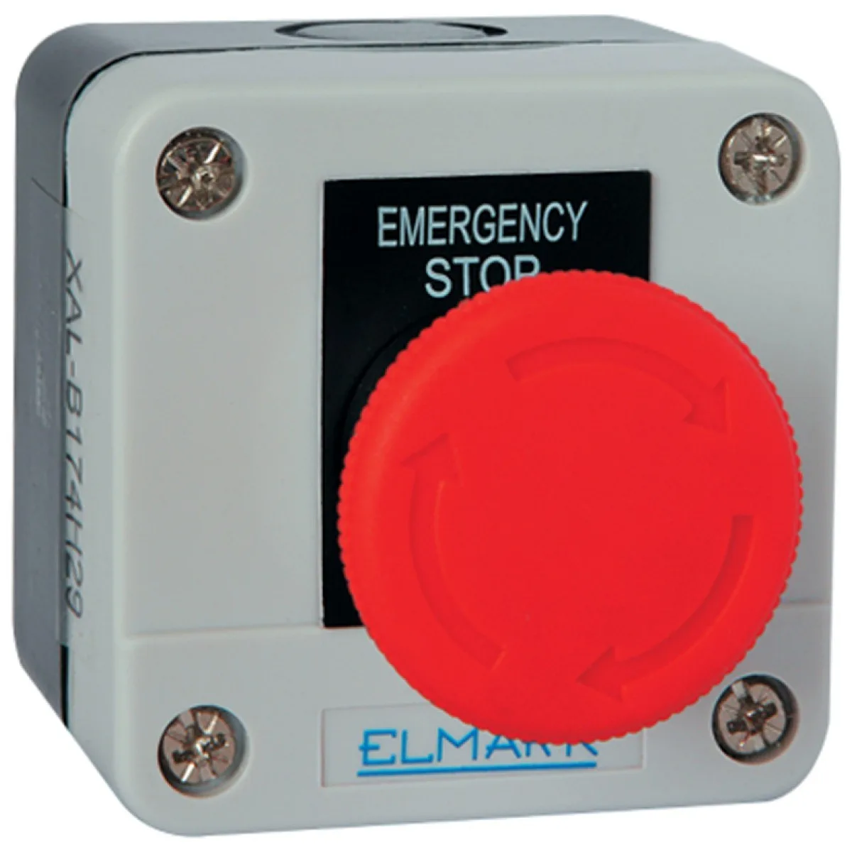 Buton ciuperca cu revenire 6A 1NC IP44 rosu, 22mm, oprire urgenta