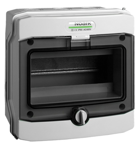 Cofret aparent IP65 8 module 1 rand plastic gama PHS - Noark