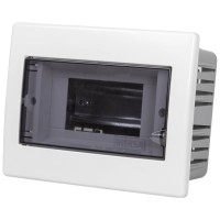 Tablou Electric 9 Module IP40, Plastic, Montaj Aparent, Usa Transparenta