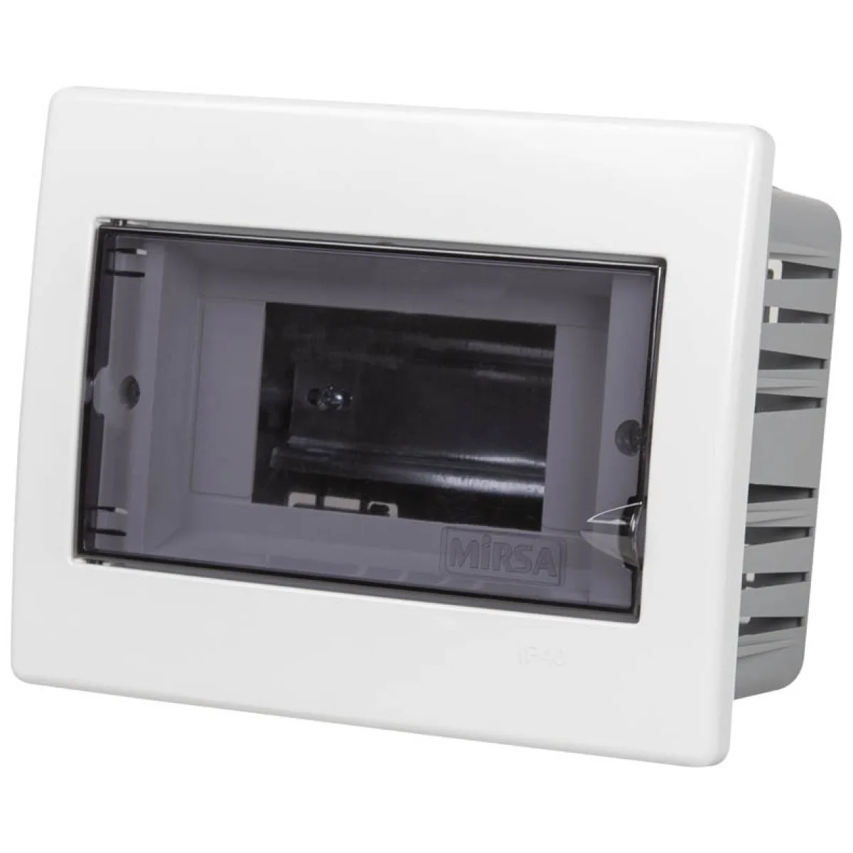 Tablou Electric 9 Module IP40, Plastic, Montaj Aparent, Usa Transparenta