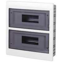 Tablou Electric Distributie 24 Module IP40, Plastic, Usa Transparenta