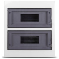 Tablou Electric Distributie 24 Module IP40, Plastic, Usa Transparenta - ambalaj