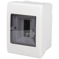 Tablou Electric 2 Module IP40, Plastic, Montaj Aparent pe Sina DIN