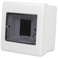 Tablou electric 4 module IP40, plastic, montaj aparent cu sina DIN