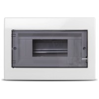 Tablou electric distributie 12 module, 1 rand, IP40, plastic, montaj aparent - vedere laterala