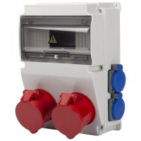 Tablou organizare santier 1P 5x32A + 1P 5x16A + 2P 1x16A, 380V/220V