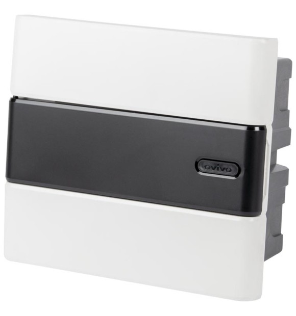 Tablou electric 8 module IP40 ingropat, usa transparenta - plastic