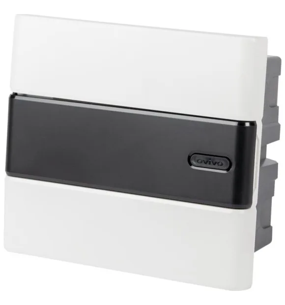 Tablou electric 8 module IP40 ingropat, usa transparenta - plastic