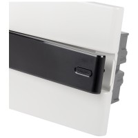 Tablou electric 12 module IP40 incastrat, usa transparenta, plastic - detaliu