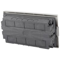 Tablou Electric 18 Module IP40 ingropat, usa transparenta, plastic - vedere laterala