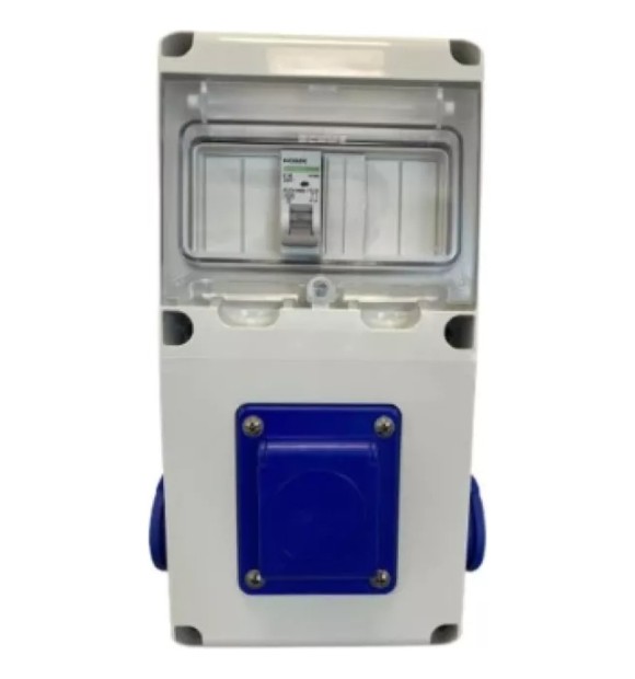 Tablou organizare santier cablat 3x Schuko IP44, 230V - Scame